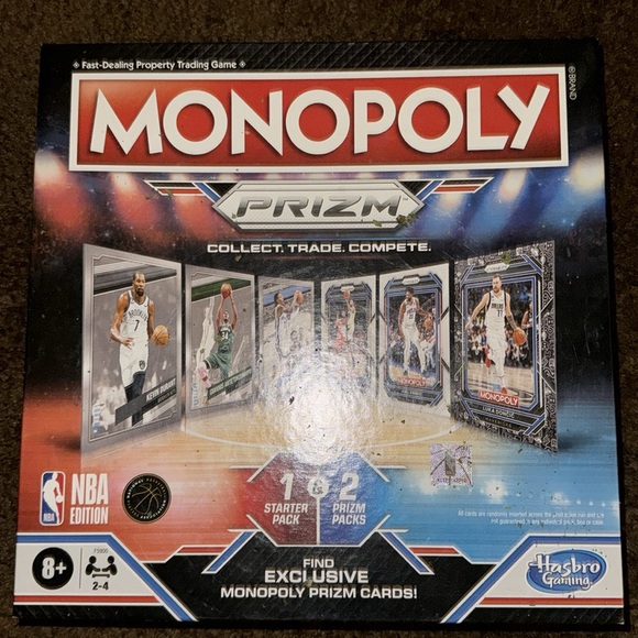 NBA Prizim Monopoly w / released original Monopoly HOLO Cards! - Picture 2 of 5